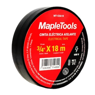 Foto 2 | Cinta Electrica Aislante 3/4'' X 18 Mts 24 Pzas Maple Tools