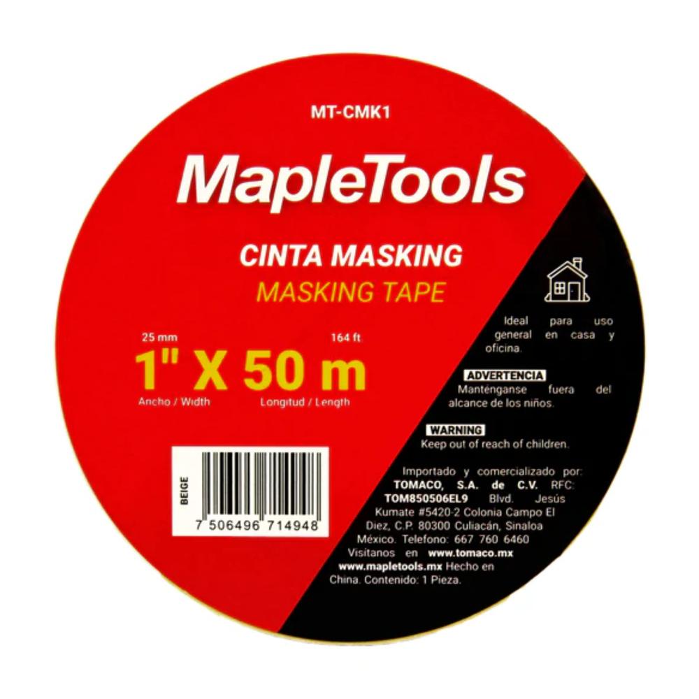 Foto 4 | 24 Cintas Masking Tape Beige 3/4'' X 50 Mts Maple Tools