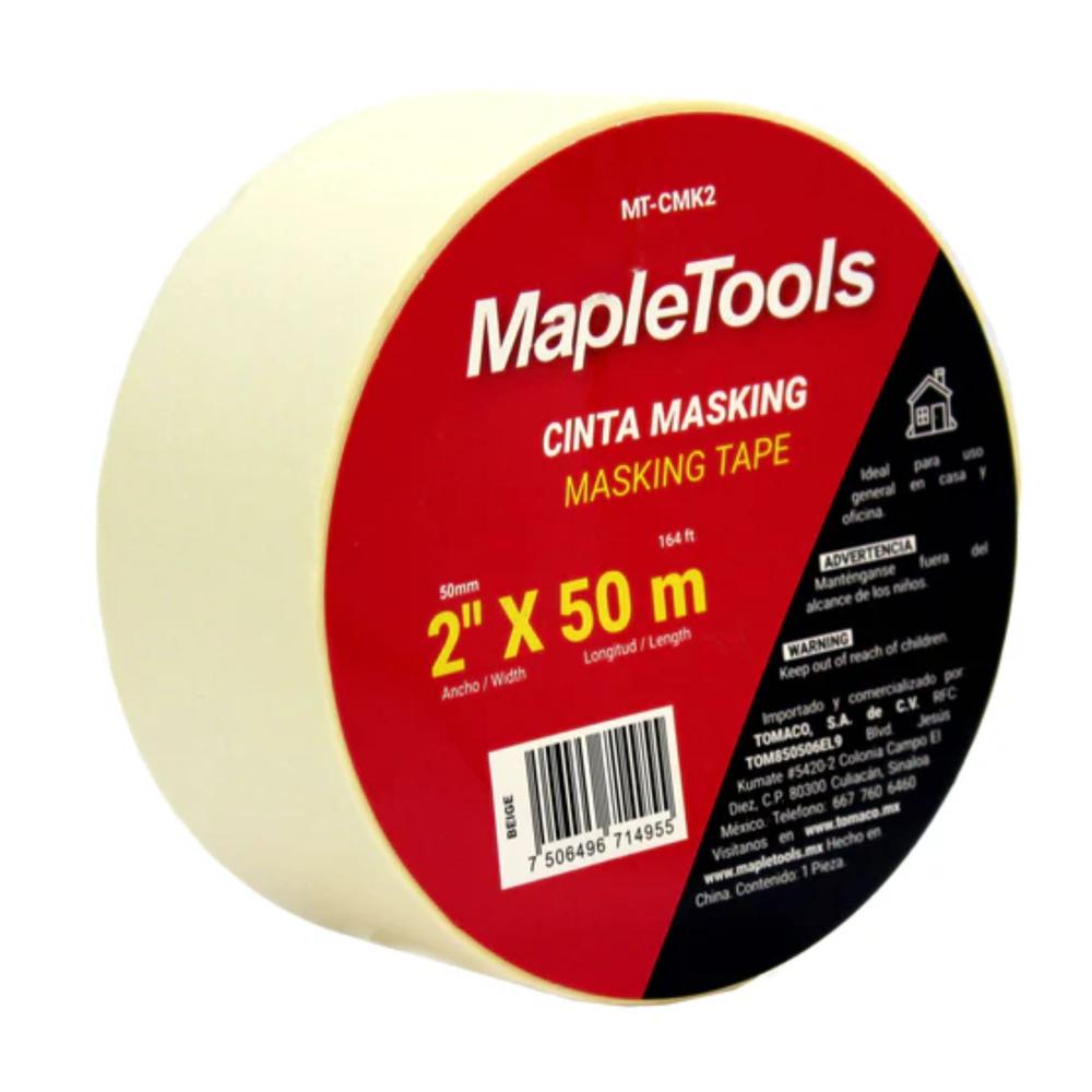 Foto 3 pulgar | Cinta Masking Tape Beige 2'' X 50 Mts 6 Pzas Maple Tools