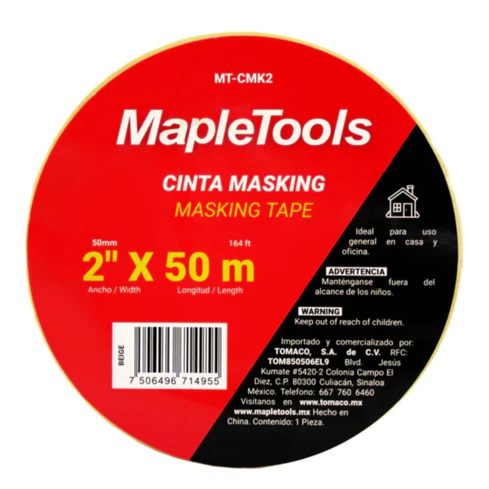 Foto 4 pulgar | Cinta Masking Tape Beige 2'' X 50 Mts 6 Pzas Maple Tools