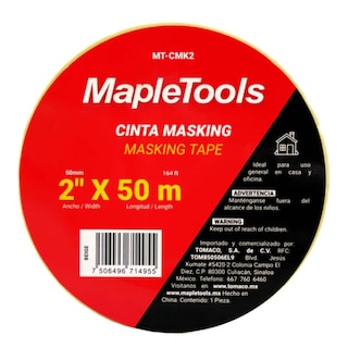 Foto 3 | Cinta Masking Tape Beige 2'' X 50 Mts 6 Pzas Maple Tools