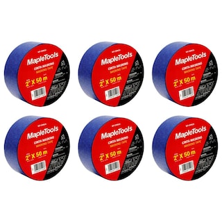 Foto 1 | Cinta Masking 2'' X 50 Mts Azul Maple Tool 6 Piezas
