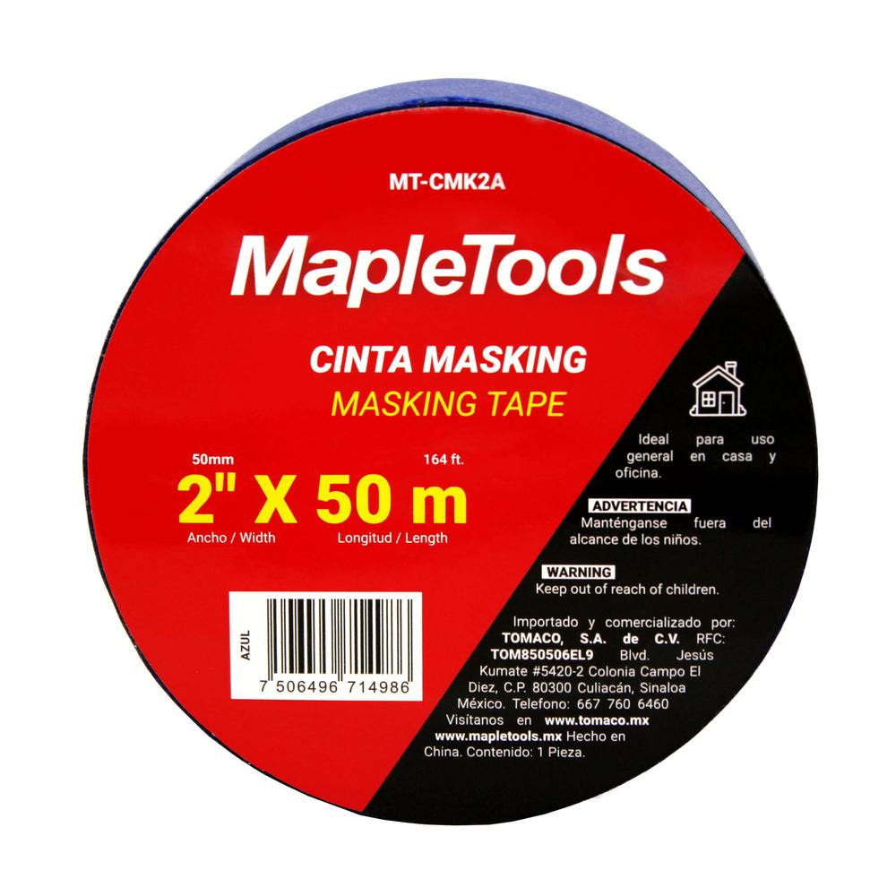 Foto 3 | Cinta Masking 2'' X 50 Mts Azul Maple Tool 6 Piezas