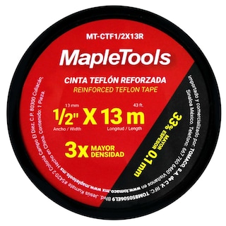 Foto 3 | 12 Cintas Teflon Reforzada 3/4'' X 13 Mts Maple Tools