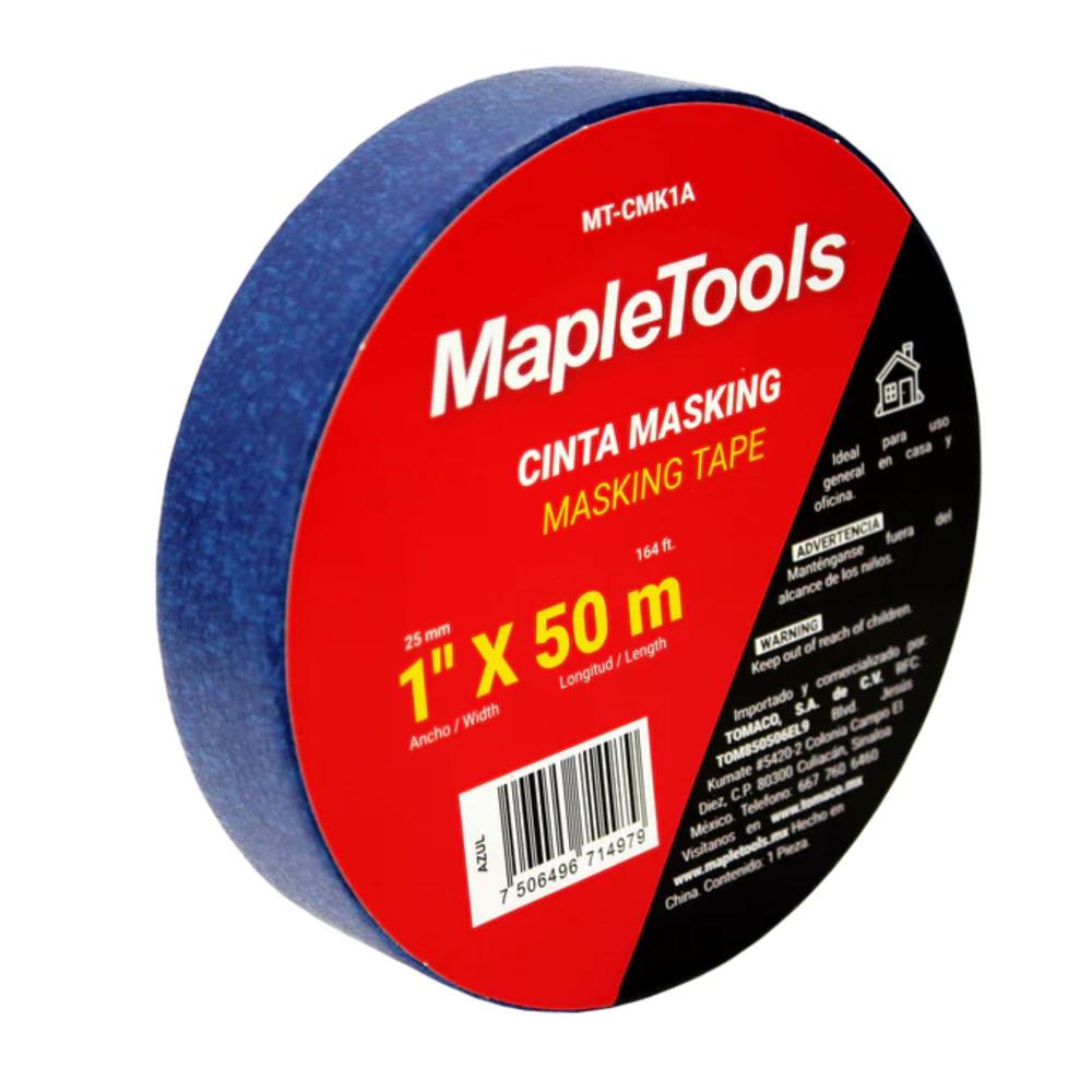 Foto 2 | 12 Cintas Masking Tape Azul 1'' X 50 Mts Maple Tools