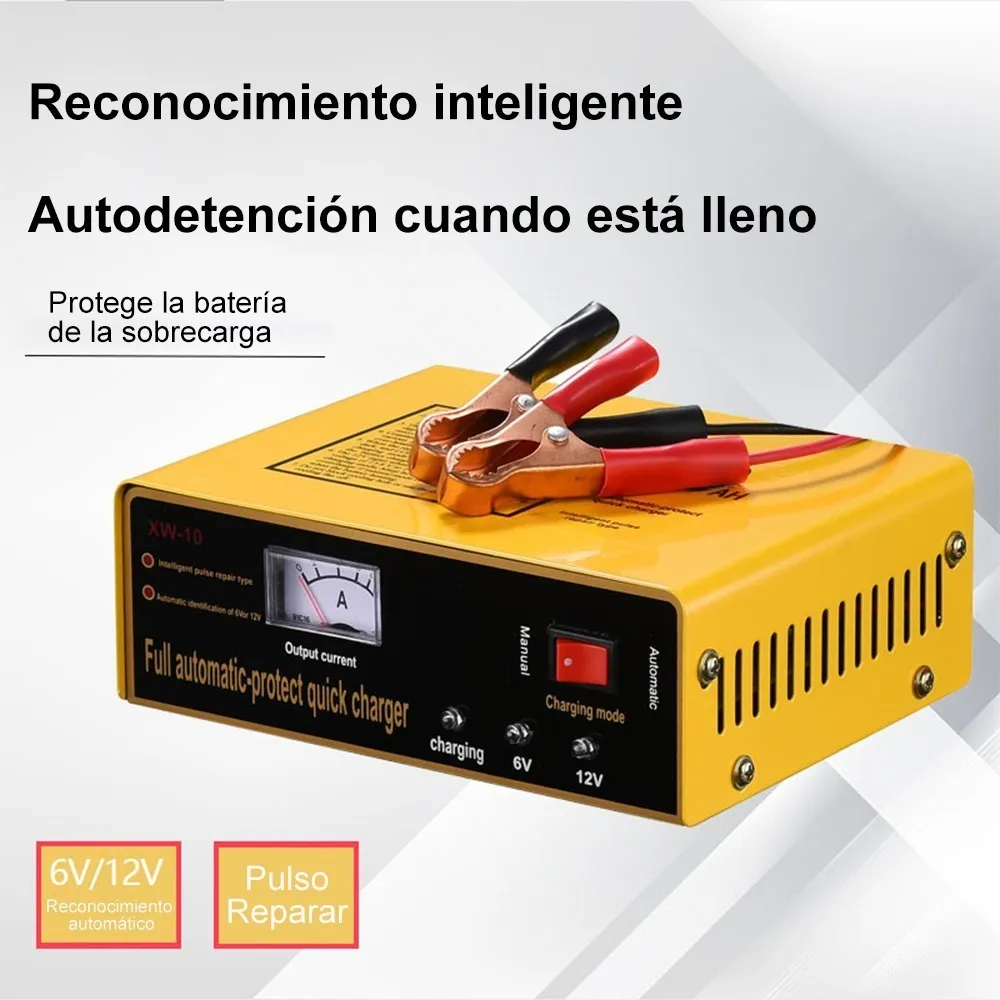 Foto 3 | Cargador Inteligente de Batería para Auto y Motocicleta Malubero color Amarillo