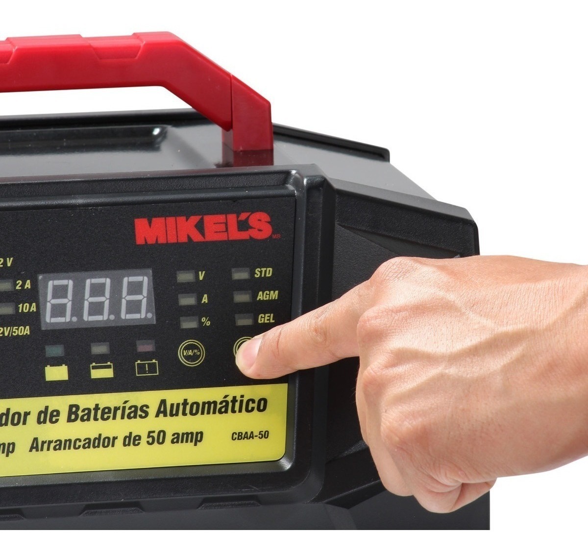 Foto 4 pulgar | Cargador Baterías Automático Mikels con Arrancador (2/10/50 Amp)