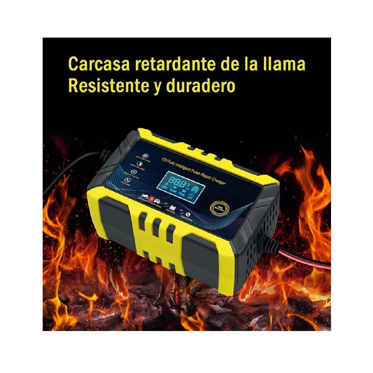 Foto 3 | Cargador Inteligente De Baterías Coche/moto 12v 6a Eo Safe Imports Esi-10164 Amarillo