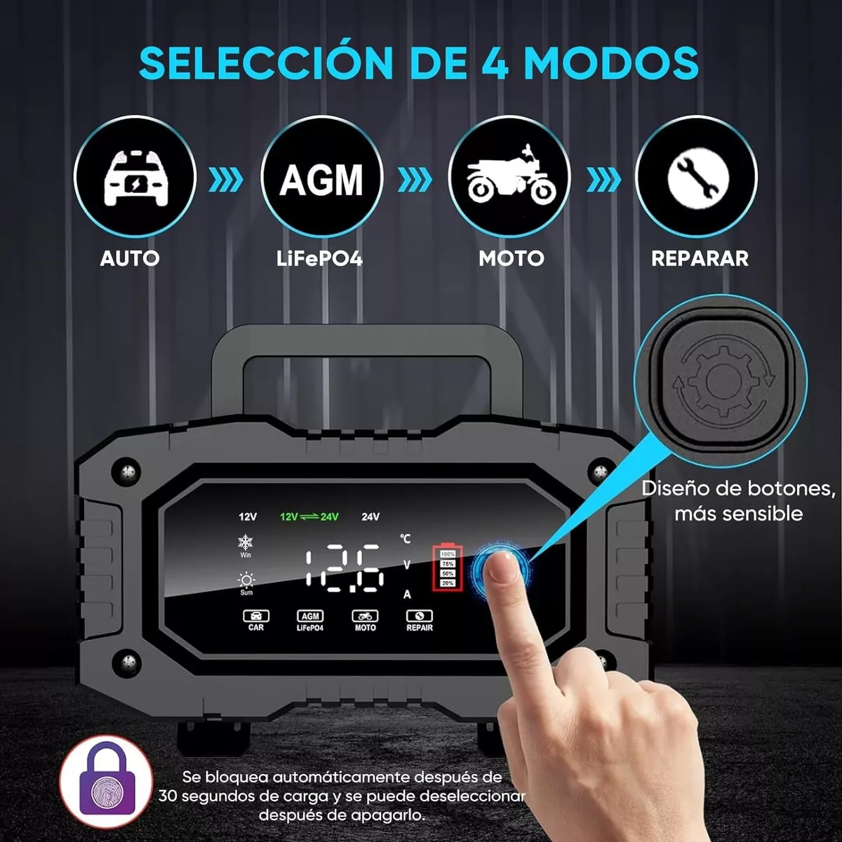 Foto 3 pulgar | Restaurador De Baterías De Alta Potencia Para Vehículos  Eo Safe Imports Esi-12274 Multicolor