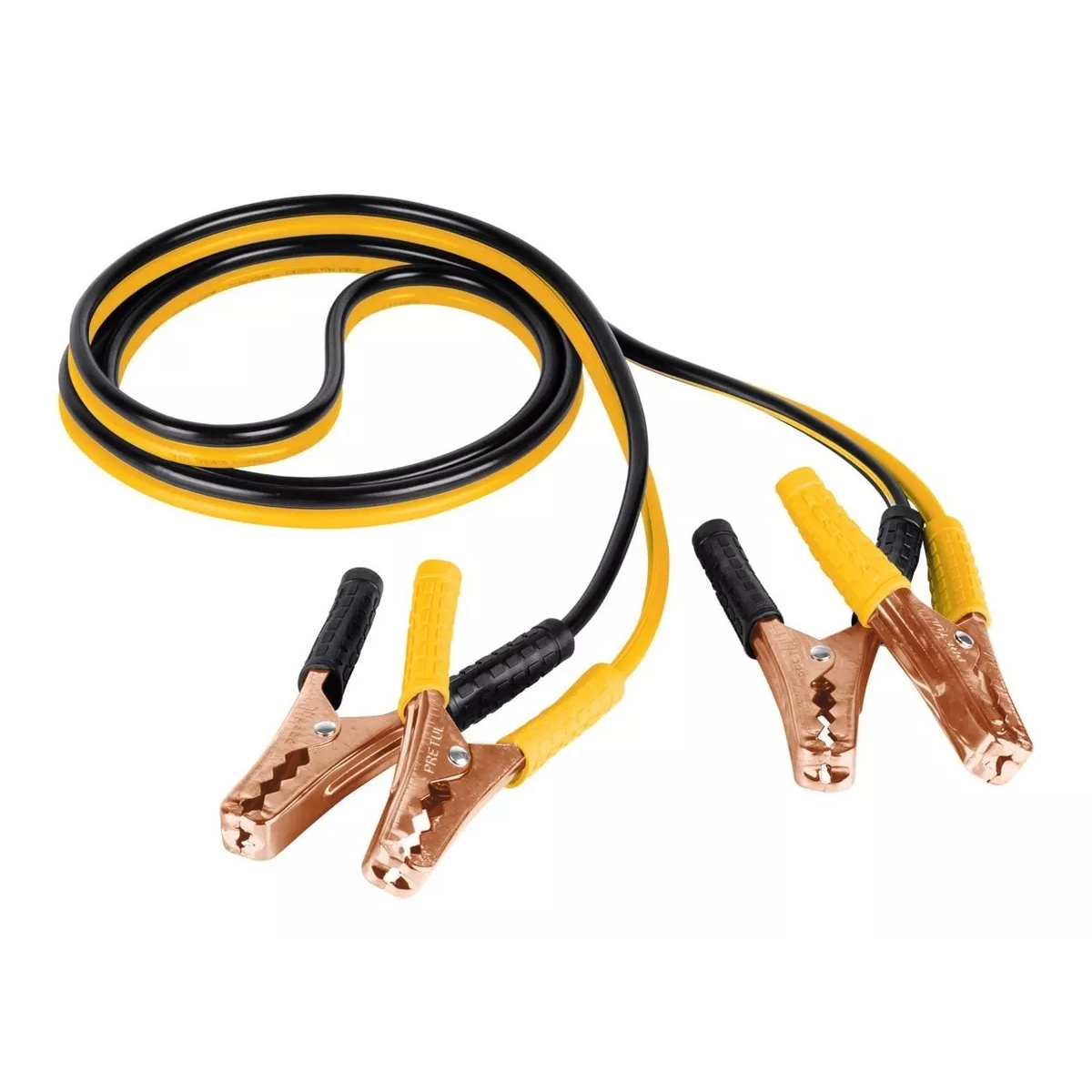 Juego de Cables para Pasar Corriente Cal 10 2.5m 125A EO Safe Imports ESI-12399 Amarillo