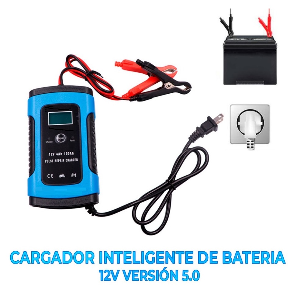 Foto 7 pulgar | Cargador Inteligente De Baterias Para Auto, Moto, Suv Yo Vehiculo Ligero 12v