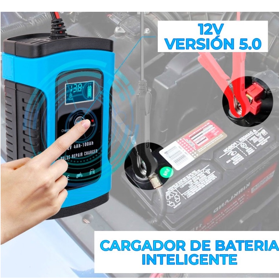 Foto 8 | Cargador Inteligente De Baterias Para Auto, Moto, Suv Yo Vehiculo Ligero 12v