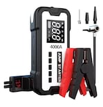Arrancador De Batería De Auto Inflador Rápido 150psi 4000a Blanco/negro