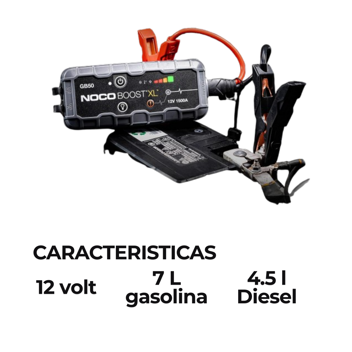 Foto 3 pulgar | Arrancador Cargador Batería De Auto Noco Boost Xl Gb50 1500a 12v