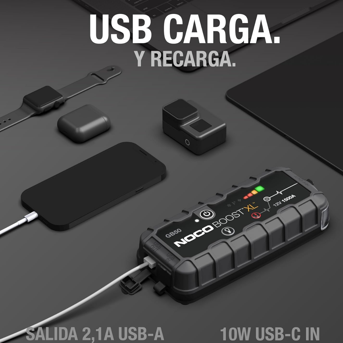 Foto 5 pulgar | Arrancador Cargador Batería De Auto Noco Boost Xl Gb50 1500a 12v