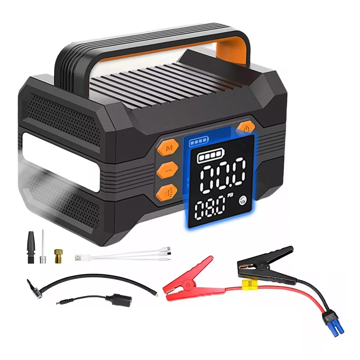 Foto 1 | Arrancador De Batería De Auto Portátil Inflador Rápido Eo Safe Imports Esi-18022 Negro