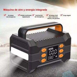 Foto 2 | Arrancador De Batería De Auto Portátil Inflador Rápido Eo Safe Imports Esi-18022 Negro