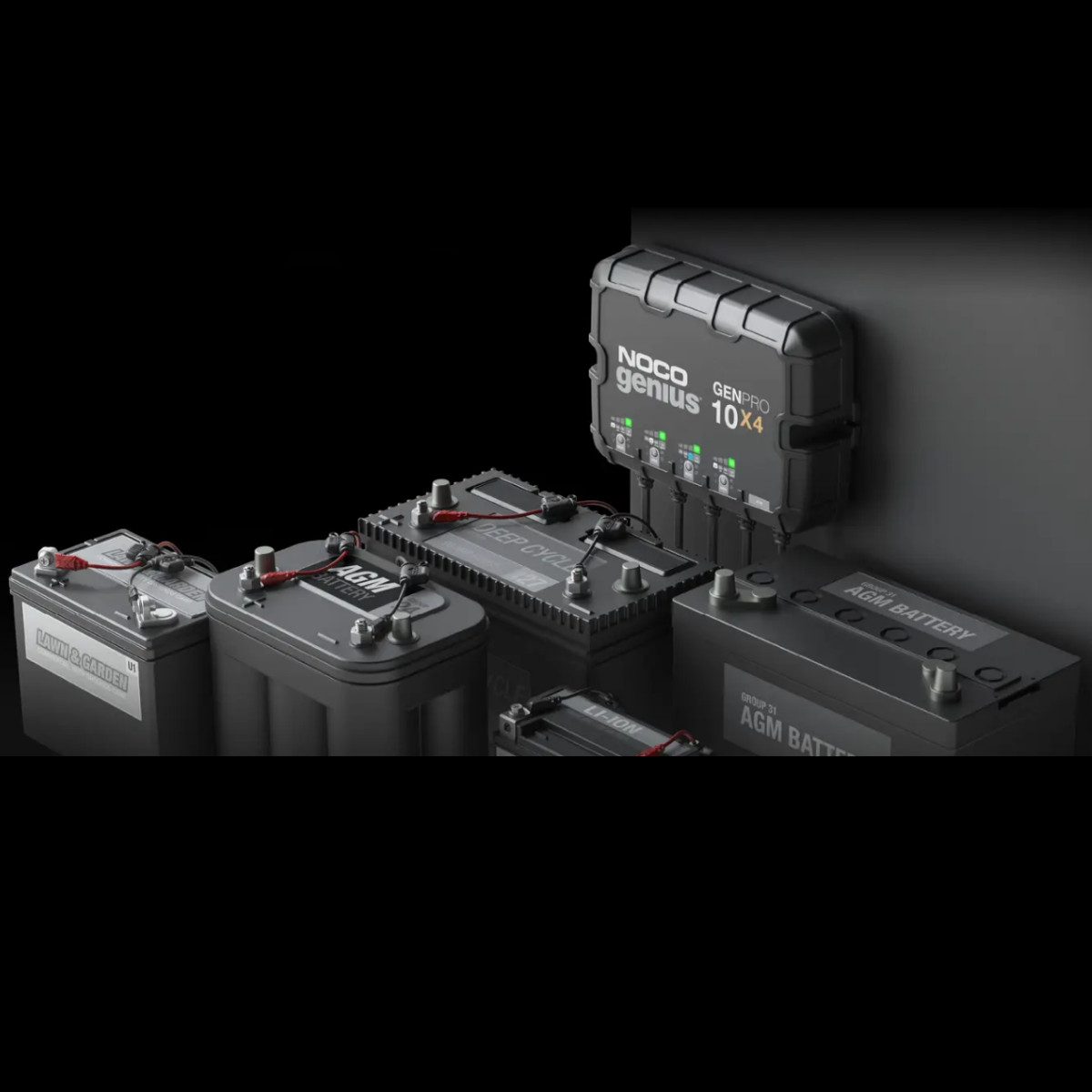 Foto 3 pulgar | Cargador De Baterias Noco Genius Genpro 10x4 4 Bancos 40 Amp