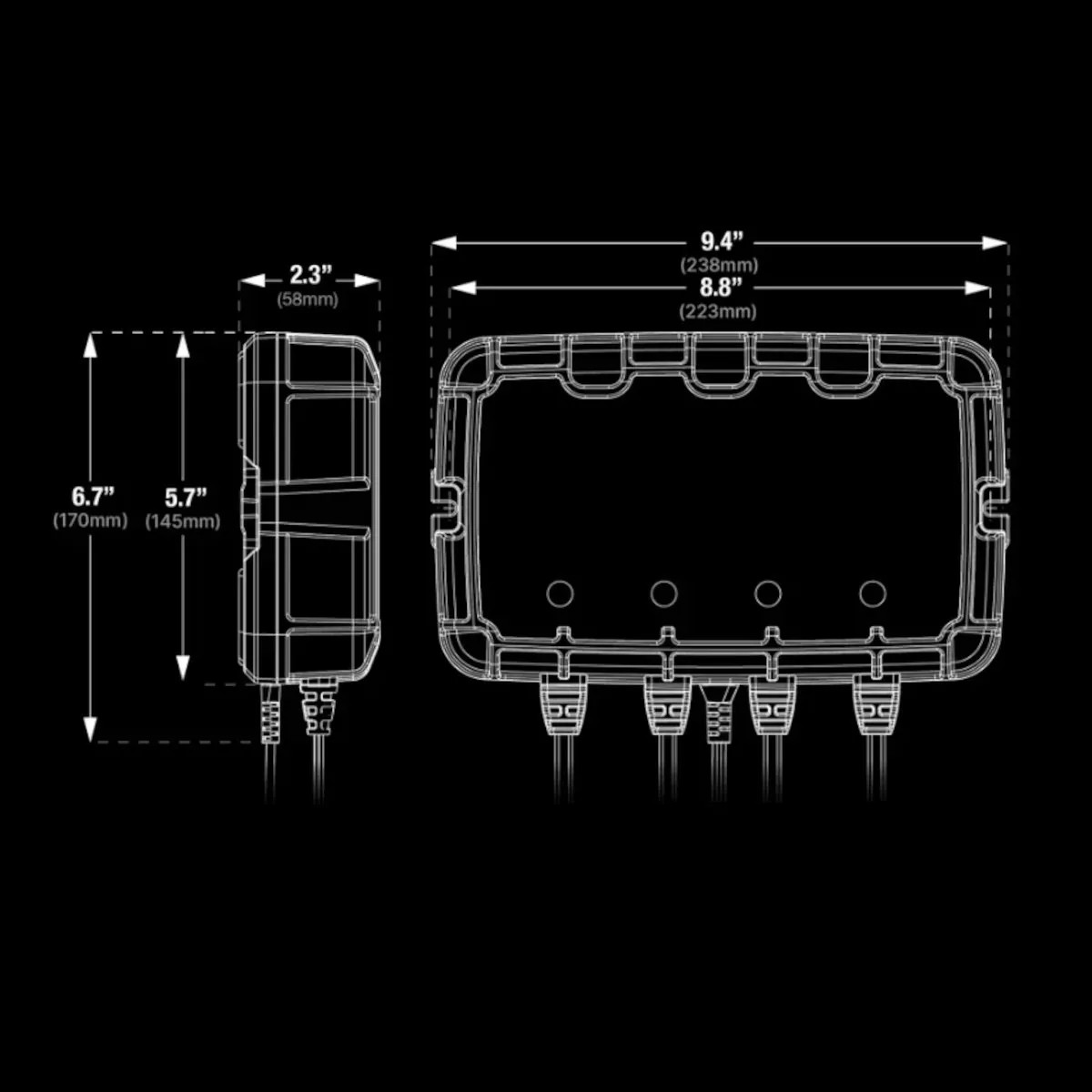 Foto 4 pulgar | Cargador Baterías De Auto Noco Genius 2x4 8 Ampers 4 Bancos