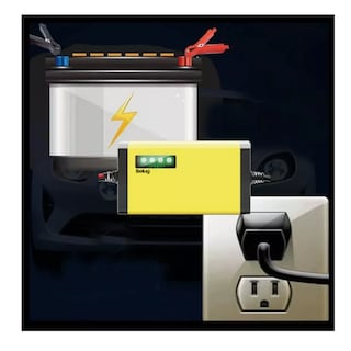 Foto 3 | Cargador De Batería De Auto Moto Automático Inteligente 12v, Amarillo Belug