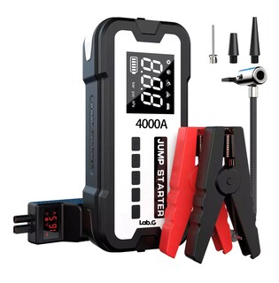Foto 1 | Arrancador De Batería De Auto Inflador Rápido Lab.g 150psi 4000a Blanco/negro