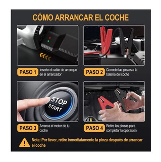 Foto 5 | Arrancador De Batería De Auto Portátil 4000a Inflador 150psi, Belug Gris