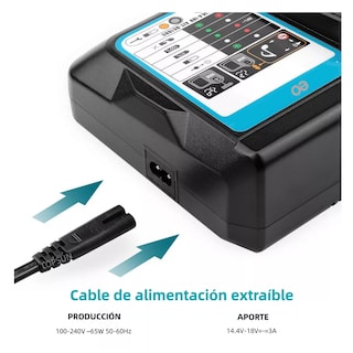 Foto 3 | Cargador Rápido para Batería 14.4v-18v Eo Safe Imports ESI-11813-1 Negro