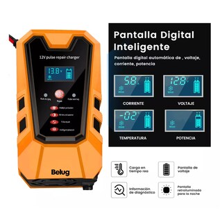 Foto 3 | Cargador Belug Rápido Para Batería De Coche Inteligente 12v 6a