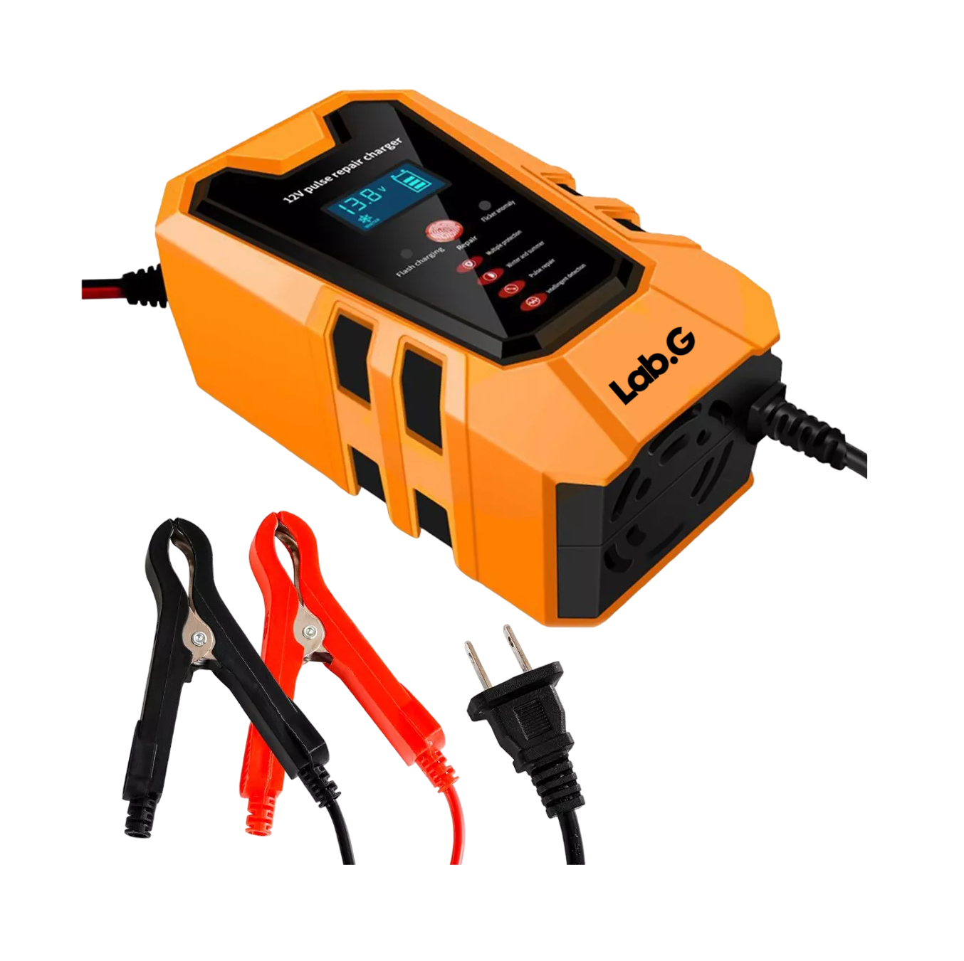 Foto 1 | Cargador Rápido Para Batería De Coche Inteligente Lab.g 12v 6a Naranja