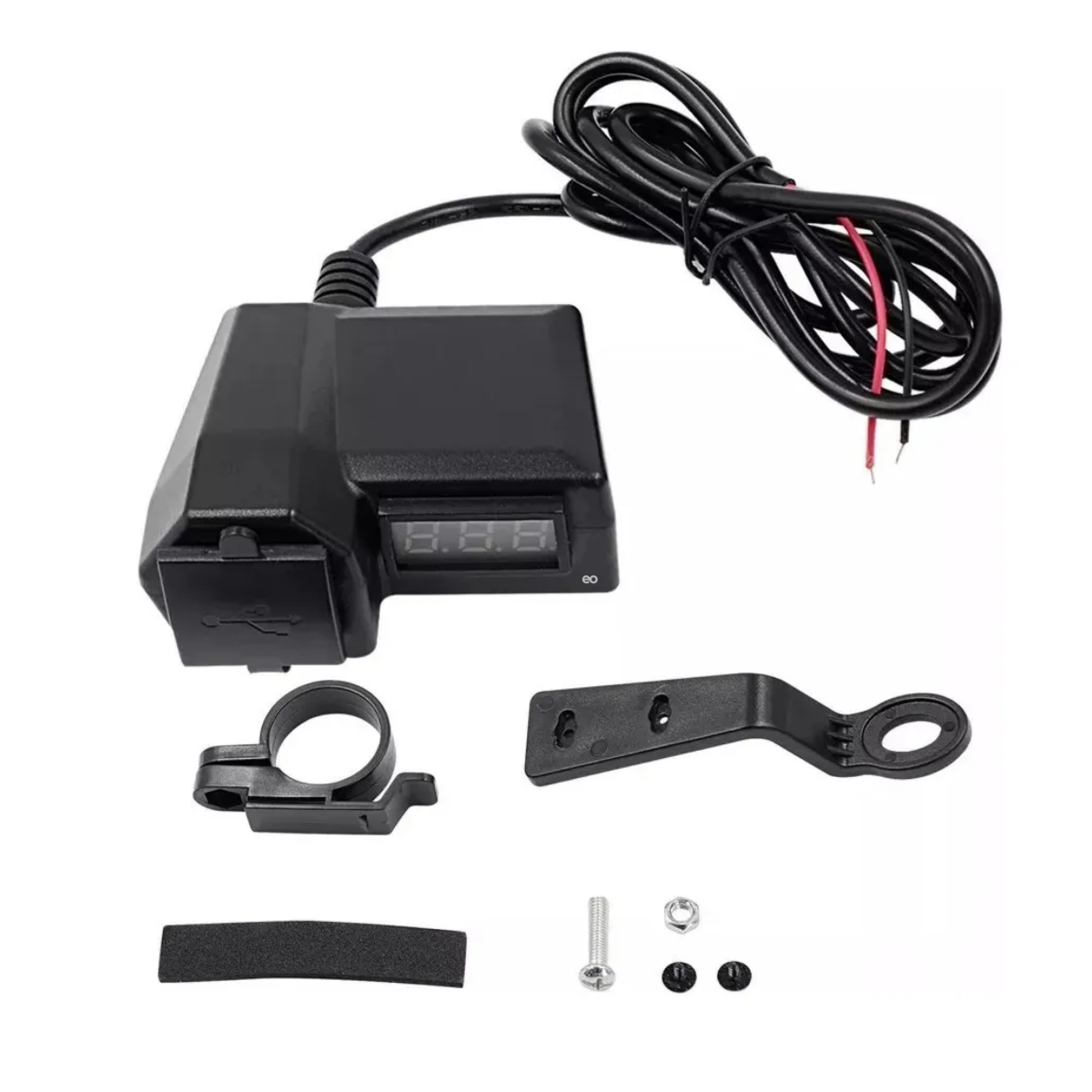 Foto 4 pulgar | Cargador De Celular Usb Con Pantalla De Voltaje Para Moto Eo Safe Imports Esi-18977 Negro