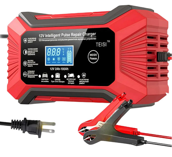 Xtellar Cargador De Baterías 12v - Inteligente,automático,gotero - Para Automóviles, Camiones, Motos Y Barcos