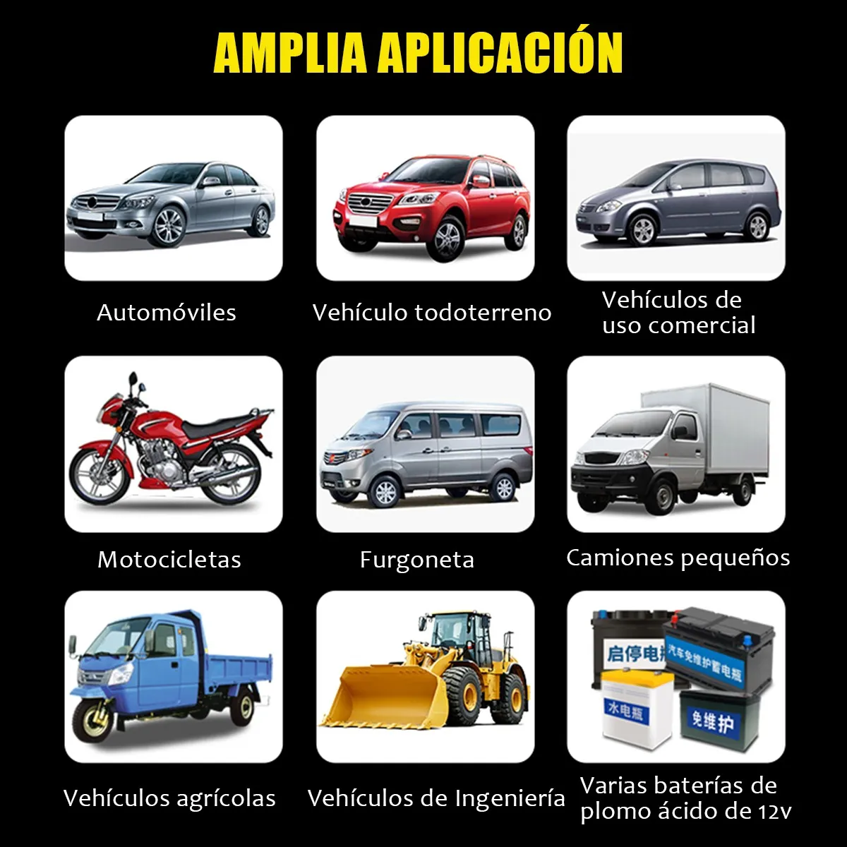 Foto 4 pulgar | Cargador Inteligente Para Coche Y Motocicleta Batería 12v 6a Lab.g Multicolor