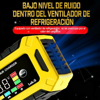 Foto 5 | Cargador Inteligente Para Coche Y Motocicleta Batería 12v 6a Lab.g Multicolor