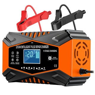 Foto 1 | Cargador De Batería 12v 24v Para Automóvil Motocicleta Eo Safe Imports Esi-19989 Naranja