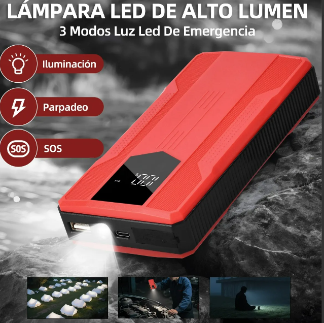 Foto 3 | Xtellar 6000a - Arrancador De Batería Y Cargador Portátil Multiuso