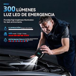 Foto 3 | Arrancador De Batería De Auto Portátil De 8500a 28800mah Eo Safe Imports Esi-20884 Negro