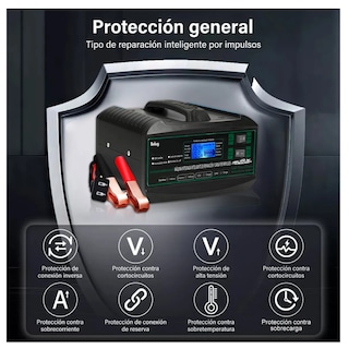 Foto 2 | Cargador de Batería Inteligente Automático para Auto Belug Negro