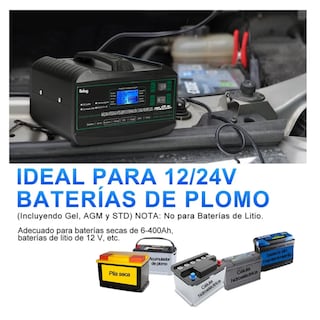 Foto 3 | Cargador de Batería Inteligente Automático para Auto Belug Negro