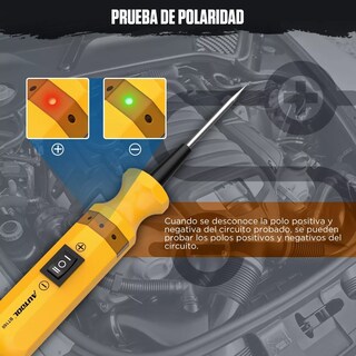 Foto 3 | Probador De Circuito Auto 6-24v Prueba De Polaridad/tierra Eo Safe Imports Esi-13667 Multicolor