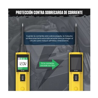 Foto 5 | Tester Para Circuito Automotriz Autool Bt260 Para 6v/12v/24v Belug Amarillo/negro