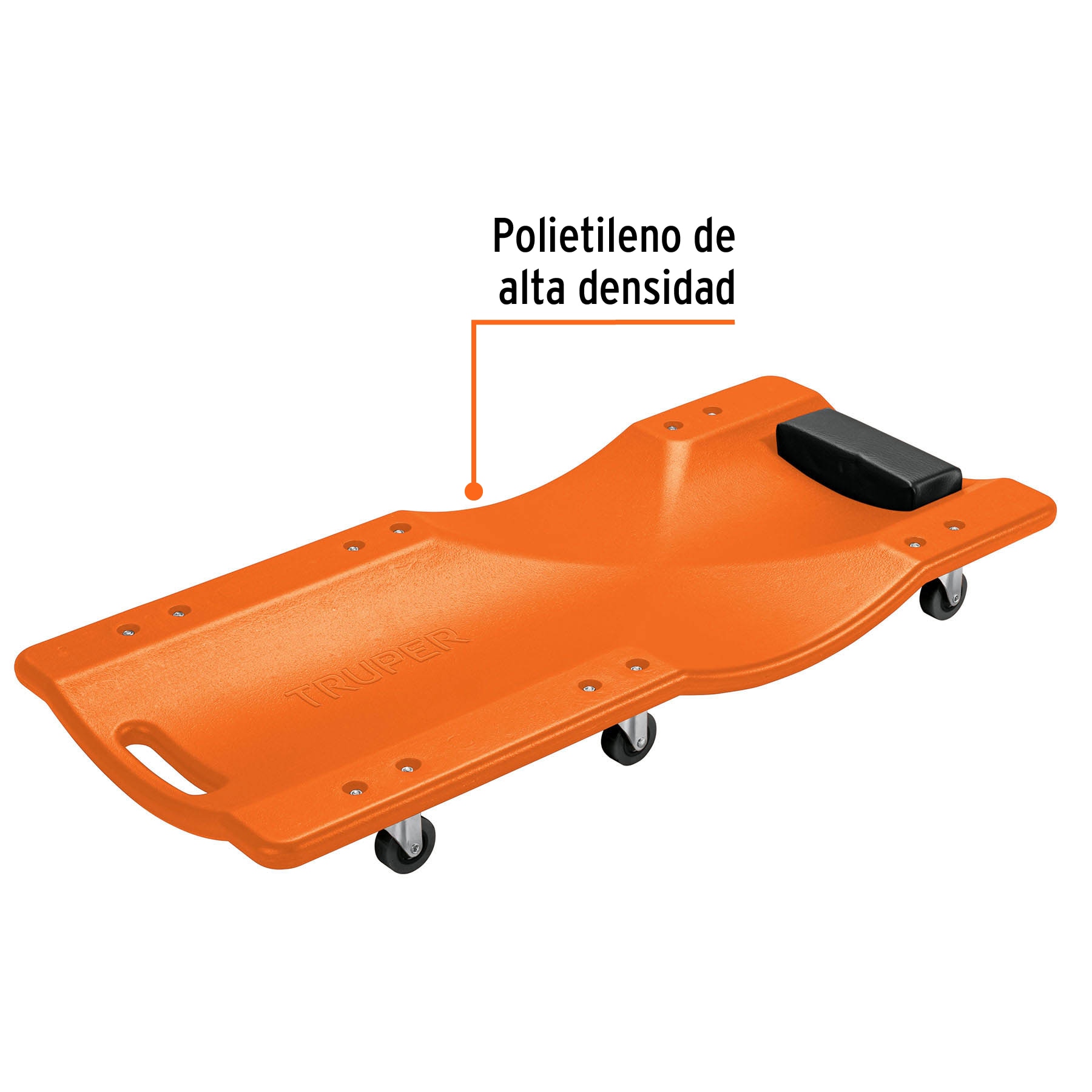 Foto 3 | Cama Truper CATA-36P color Naranja de Plástico 36 " para Mecánico