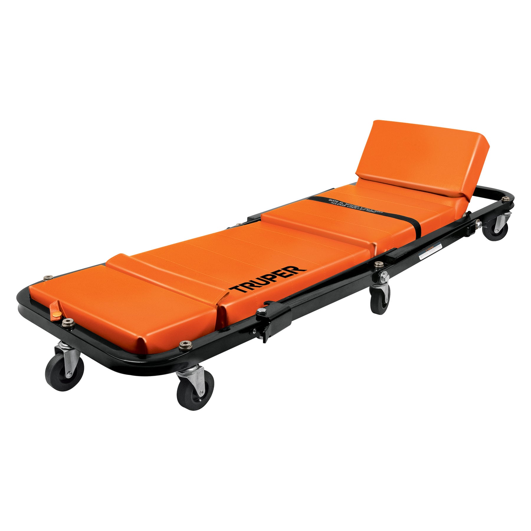 Cama y Banco Truper CATA-48 color Naranja de 48 " para Mecánico