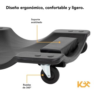 Foto 4 | Cama para Mecánico Deslizante de Plástico Kingsman 40 Pulgadas 120 Kg