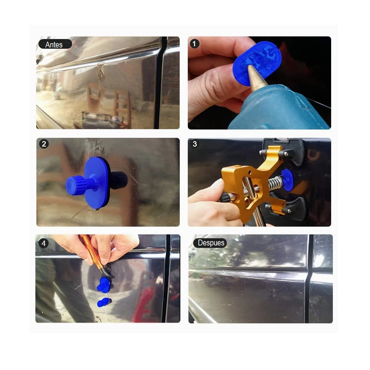 Foto 3 pulgar | Kit Saca Golpes De Auto Ventosa Abolladuras Profesional 39pcs Eo Safe Imports Esi-3117-1 Multicolor