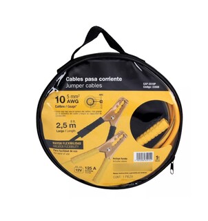 Foto 3 | Juego De Cables Para Pasar Corriente Cal 10 2.5 Mt 125 Amp Belug Amarillo/negro