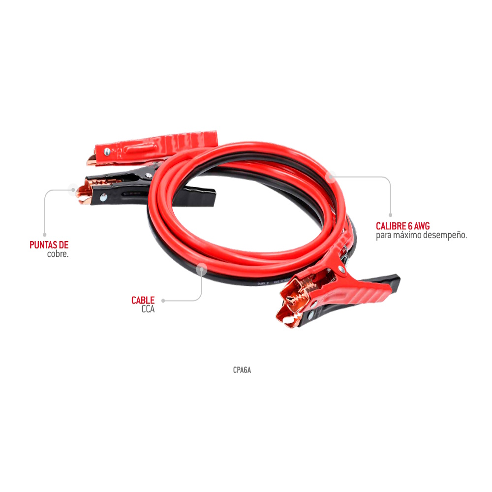 Foto 4 pulgar | Cables Pasa Corriente 3.5 M Cpa6a Urrea
