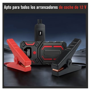 Foto 2 | Cable De Arranque De Puente De Automóvil Belug Negro Rojo