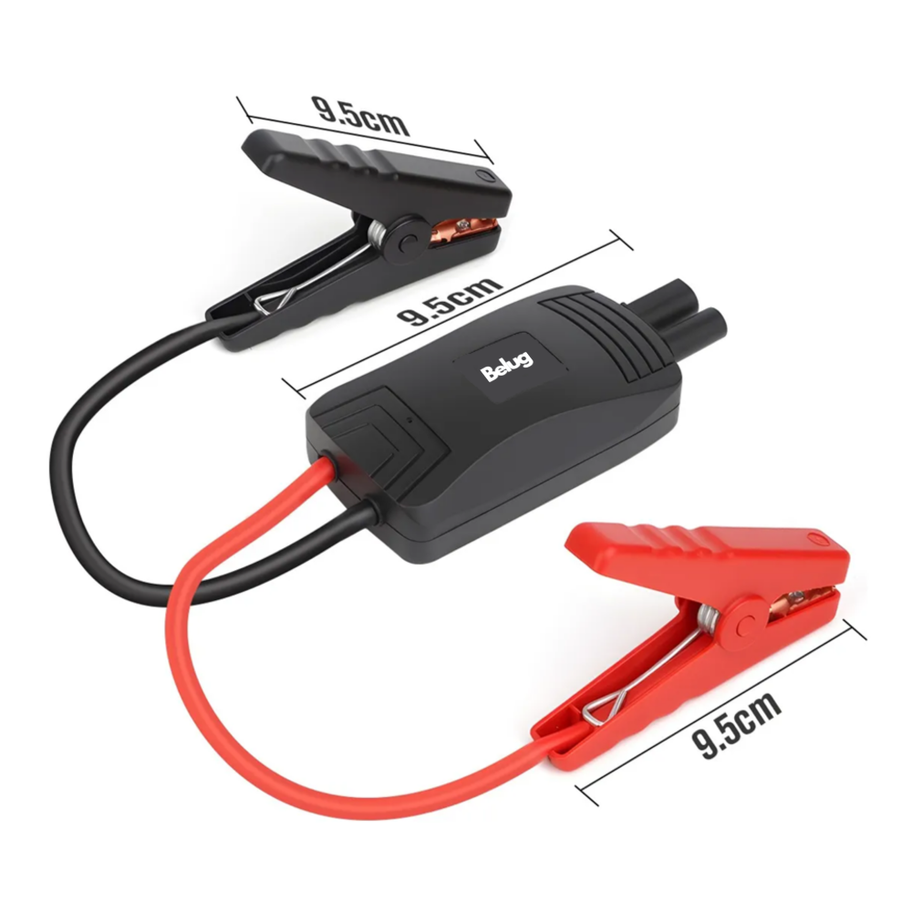 Foto 5 pulgar | Cable De Arranque De Puente De Automóvil Belug  Negro Rojo
