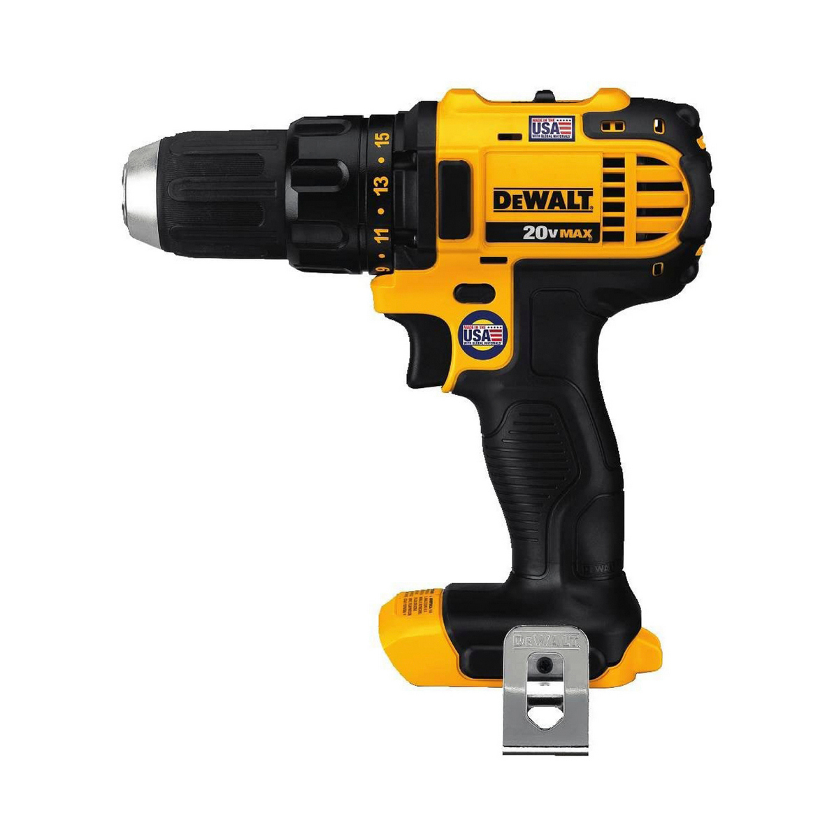 Foto 2 pulgar | Taladro Atornillador Dewalt Inalambrico 1/2” 20v2vr 0-600/0-2000 Rpm 35 Nm 15 Posiciones Sin Bateria