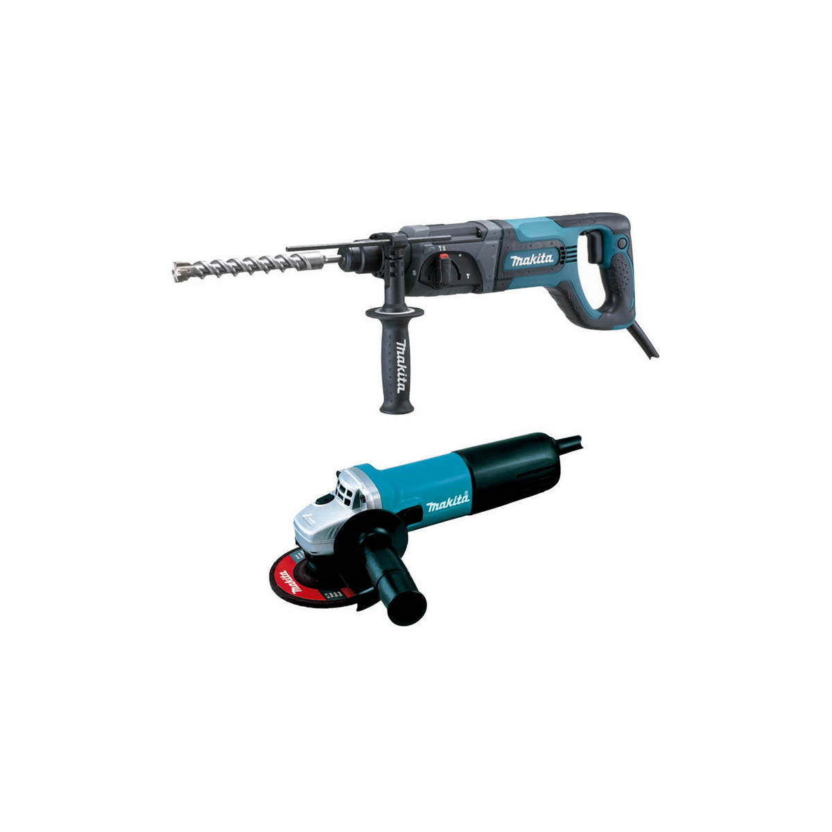 Rotomartillo Makita Sds Plus 15/16” 780w + Min Esmeriladora Angular 4-1/2” 840w 1000 Rpm